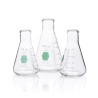 Matraz Erlenmeyer, Graduado, Decorado Verde  500 Ml