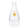 Matraz Erlenmeyer, Graduado, Decorado Amarillo  500 Ml