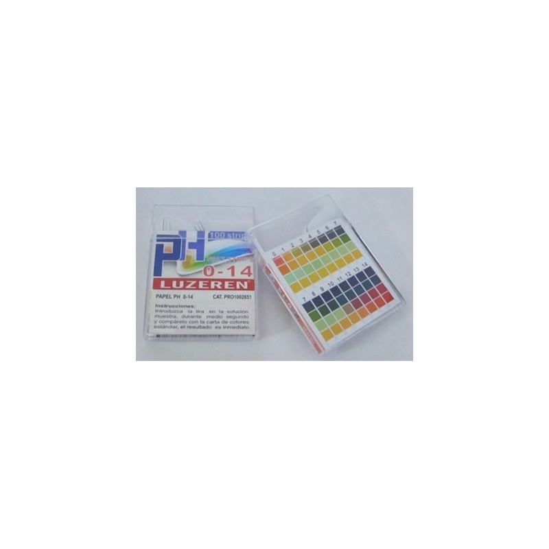 Papel Indicador PH 0-14 Estuche 100 tiras