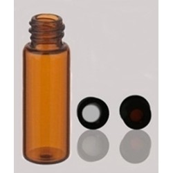 Vial de vidrio ambar 20ml / 100pzs