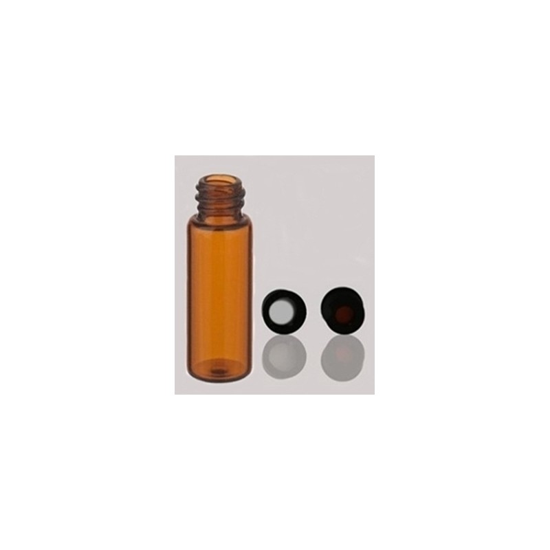 Vial de vidrio ambar 20ml / 100pzs