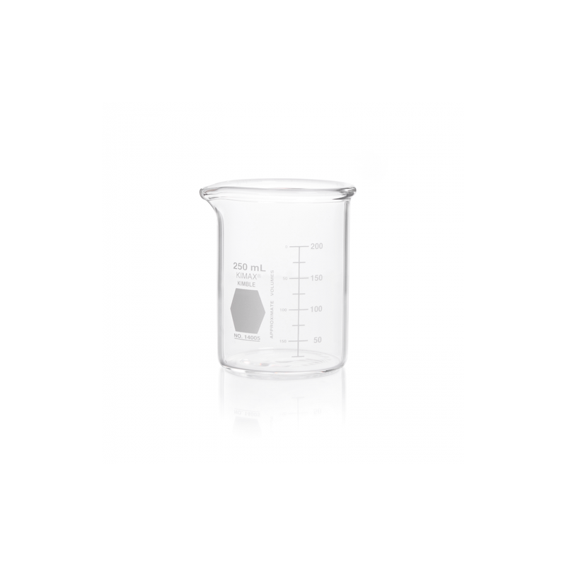 Vaso de Precipitado, Pared Reforzada (Heavy-Duty), Forma Baja, Graduado 250 Ml