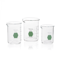 Vaso de Precipitado,Regular, Forma Baja Decorado En Verde Graduado 1000 Ml