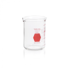 Vaso de Precipitado,Regular, Forma Baja Decorado En Rojo Graduado 150 Ml