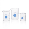 Vaso de Precipitado,Regular, Forma Baja Decorado En Azul Graduado 400 Ml