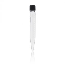 Tubo De Centrífuga Fondo Cónico 8", Aceite, "P.C.", Graduado, Roscado Y Tapón Ptfe 100 Ml